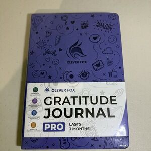 Clever Fox Gratitude Journal PRO. Lavender.  **BRAND NEW**